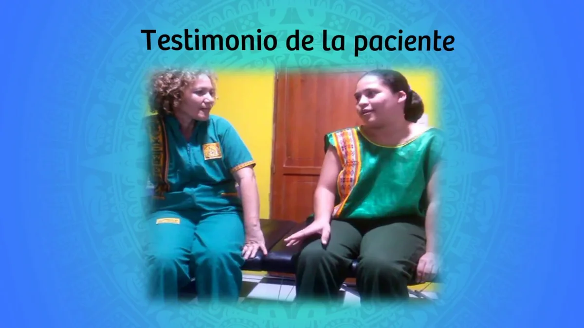 Fotograma real del testimonio sobre Quiropraxia Ancestral Andina publicado por ROSARIO BRITO MIRANDA.